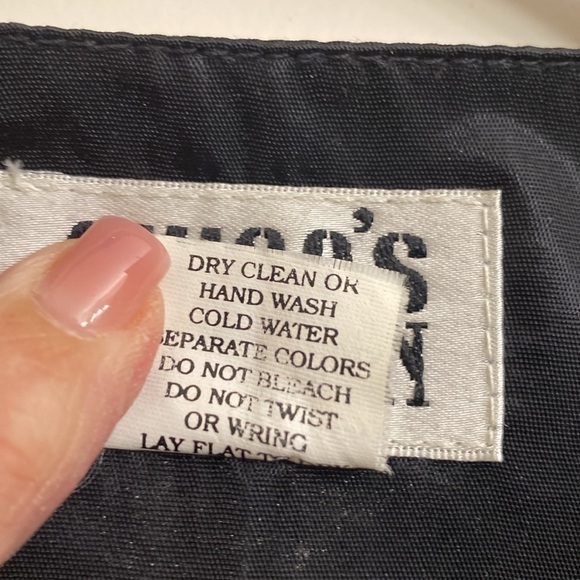 Chicos design VTG floral embroidered Vest Womens M Artsy Art to wear Boho - Picture 4 of 10